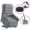 vidaXL Fauteuil inclinable &eacute;lectrique gris clair tissu