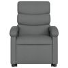 vidaXL Fauteuil inclinable de massage électrique Gris foncé Tissu