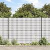 vidaXL Écrans d'intimité de jardin 4 pcs PVC 35x0,19 m Blanc
