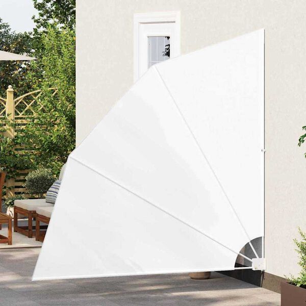 vidaXL Écran de confidentialité pour balcon Blanc 210 x 210 cm tissu