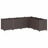 vidaXL Jardini&egrave;re marron 160x120x53 cm polypropyl&egrave;ne