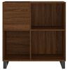 vidaXL Armoire à disques chêne marron 84,5x38x89 cm bois d'ingénierie