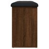 vidaXL Banc à chaussures chêne marron 102x32x50 cm bois d'ingénierie