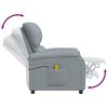 vidaXL Fauteuil de massage Gris clair Tissu