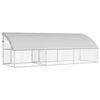 vidaXL Kennel pour Chiens 3 pcs Argent&eacute; 6 x 2 x 2 m Acier galvanis&eacute;