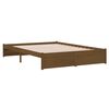 vidaXL Cadre de lit sans matelas marron miel bois massif 140x190 cm