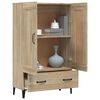 vidaXL Buffet haut Ch&ecirc;ne sonoma 70x31x115 cm Bois d'ing&eacute;nierie