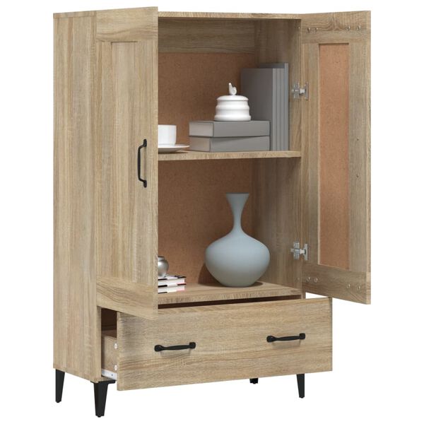 vidaXL Buffet haut Ch&ecirc;ne sonoma 70x31x115 cm Bois d'ing&eacute;nierie