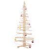 vidaXL Sapin de Noël en bois pour décoration 150 cm Bois de pin massif