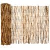 vidaXL Cl&ocirc;ture de jardin Carbonis&eacute; 1000 x 90 cm Roseau