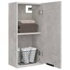 vidaXL Armoire de salle de bain murale Gris b&eacute;ton 32x20x67 cm