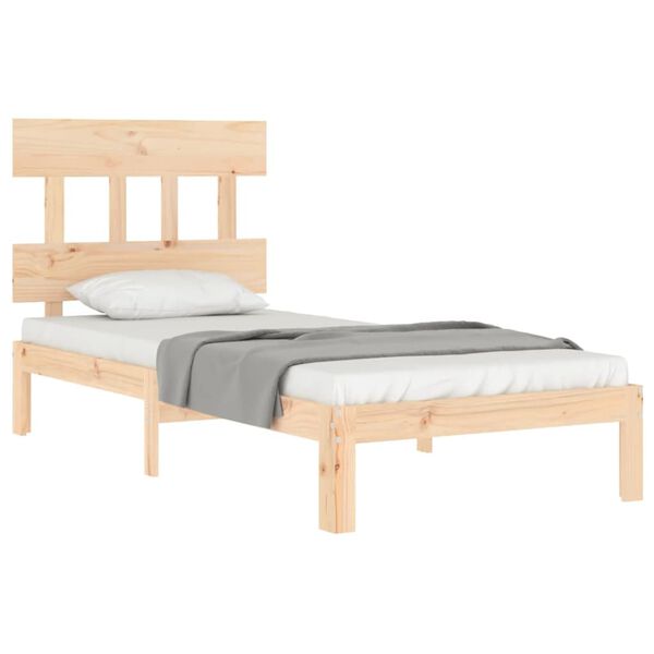 vidaXL Cadre de lit sans matelas bois de pin massif