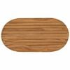 vidaXL Plateau de table 80 x 40 x 3,5 cm ovale Bois de teck massif