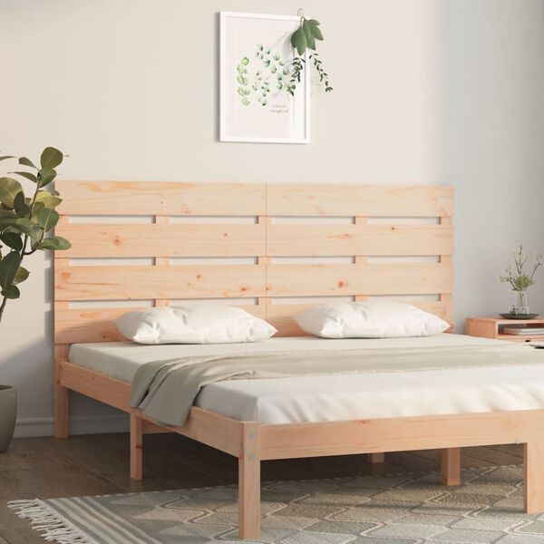 vidaXL T&ecirc;te de lit 160x3x80 cm Bois massif de pin