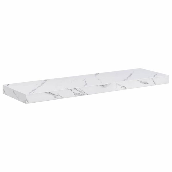 vidaXL &Eacute;tag&egrave;re Murale Marbre blanc 90 x 23,5 x 4 cm Bois d'ing&eacute;nierie