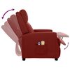 vidaXL Fauteuil de massage électrique Rouge bordeaux Similicuir