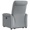 vidaXL Fauteuil inclinable &eacute;lectrique gris clair tissu