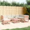 vidaXL Salon de jardin 7 pcs avec coussins bois massif douglas