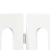 vidaXL Cl&ocirc;ture pliable pour animaux 2 pcs Blanc 100,5 x 38 x 90 cm