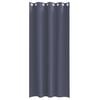 vidaXL Rideaux occultants avec anneaux 2 pcs Anthracite 245 x 140 cm