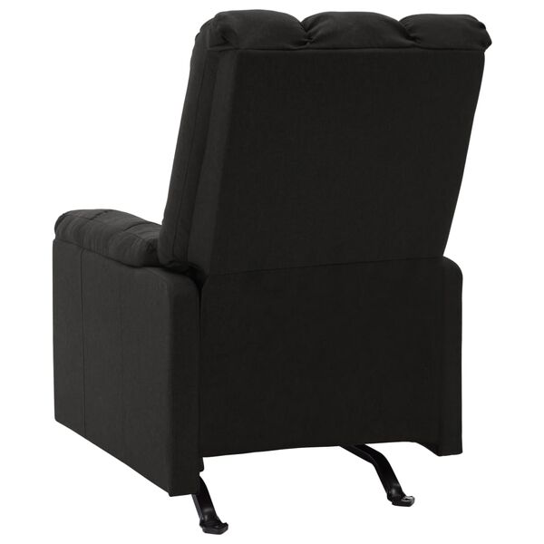 vidaXL Fauteuil de massage inclinable Noir Tissu