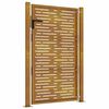 vidaXL Portail de jardin 100x125 cm en acier Corten, design carré