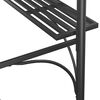vidaXL Gazebo BBQ et &eacute;tag&egrave;res lat&eacute;rales anthracite 220x115x230cm acier