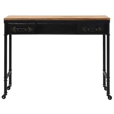 vidaXL Table console MDF et bois de sapin 100 x 33,5 x 80 cm