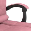 vidaXL Fauteuil de massage inclinable de bureau Rose Velours