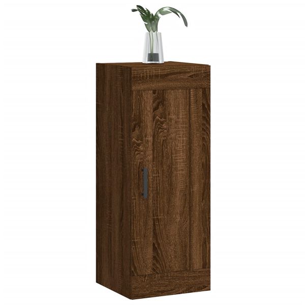 vidaXL Armoire murale ch&ecirc;ne marron 34,5x34x90 cm bois d'ing&eacute;nierie