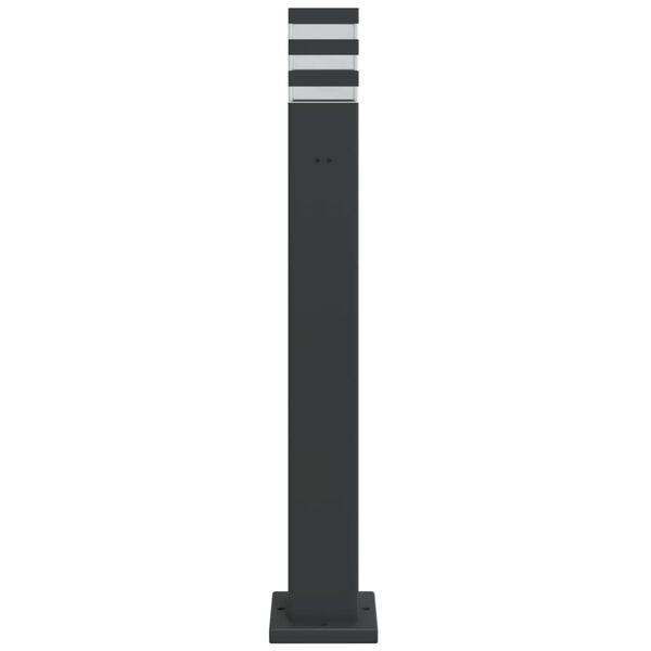 vidaXL Lampadaire d'ext&eacute;rieur avec sortie noir 80 cm aluminium