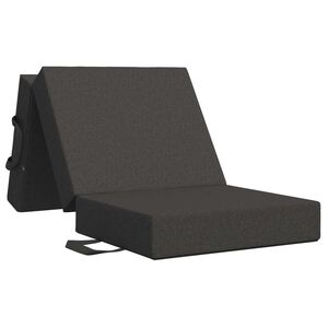 vidaXL Canap&eacute;-lit pliable 75 x 67 x 45 cm Gris fonc&eacute;