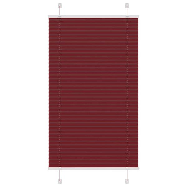 vidaXL Store plissé rouge bordeaux 80x100 cm largeur du tissu 79,4 cm