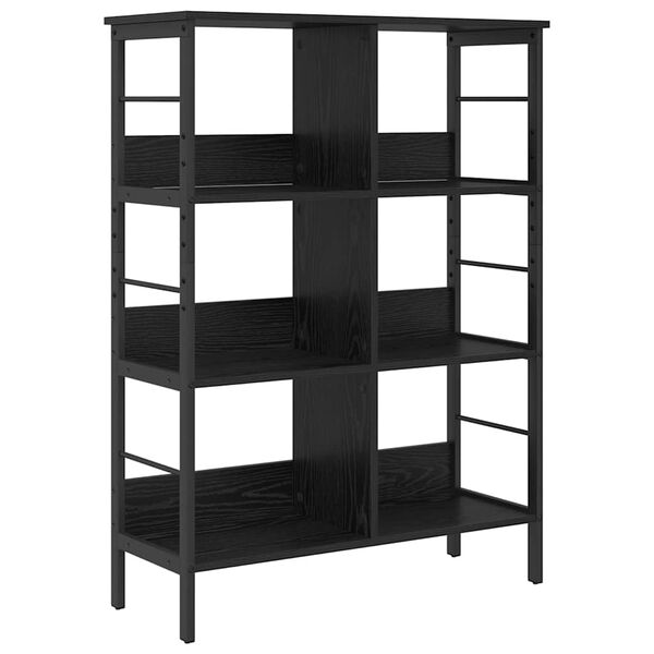 vidaXL &Eacute;tag&egrave;re Ch&ecirc;ne noir 82 x 32 x 112 cm Bois d'ing&eacute;nierie