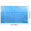 vidaXL B&acirc;che de piscine rectangulaire 732 x 366 cm PE Bleu