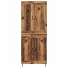 vidaXL Haut Armoire 2 pcs Bois Ancien Bois d'ing&eacute;nierie