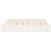 vidaXL Lit pour chien Blanc 61,5x49x9 cm Bois de pin solide