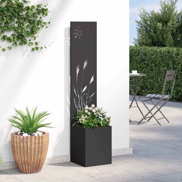 vidaXL &Eacute;cran de confidentialit&eacute; de jardin Fretwork Noir 32 x 150 cm