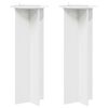 vidaXL Support de Plante 2 pcs Blanc brillant &Oslash;40 x 100 cm
