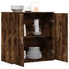 vidaXL Buffet ch&ecirc;ne fum&eacute; 79x38x80 cm bois d'ing&eacute;nierie