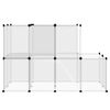 vidaXL Cage pour petits animaux Transparent 142x74x93 cm PP et Acier