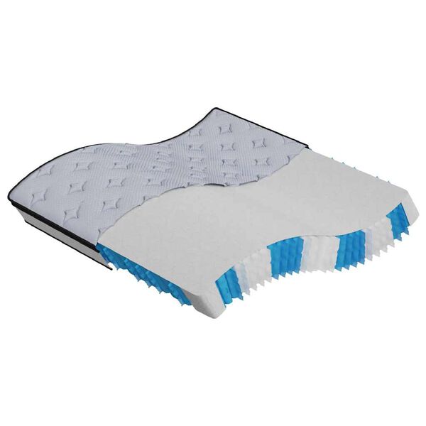 vidaXL Matelas &agrave; ressorts ensach&eacute;s moyen 200x200 cm