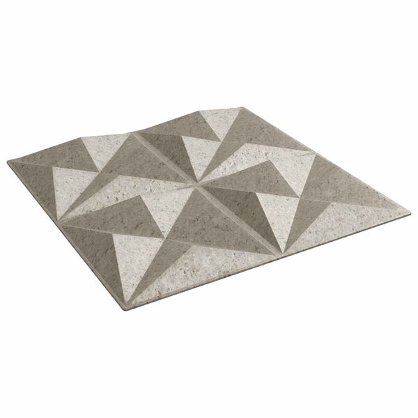 vidaXL Panneaux muraux 12 pcs B&eacute;ton Origami 50 x 50 cm Mousse XPS