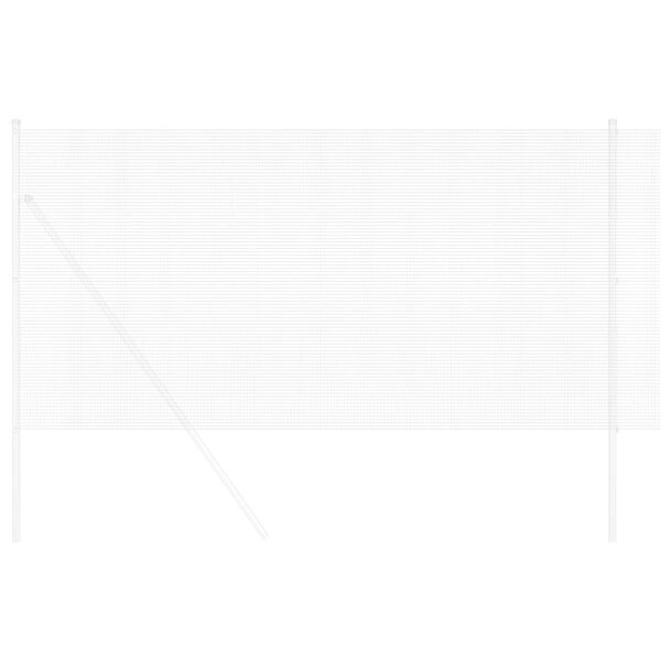 vidaXL Cl&ocirc;ture en fil soud&eacute; Argent 0.4 x 25 m