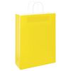 vidaXL Sacs en papier 250 pcs avec poign&eacute;es jaune 32x12x42 cm