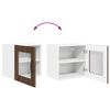 vidaXL Armoire de cuisine avec porte 2 pcs Ch&ecirc;ne brun 40 x 31 x 40 cm
