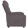 vidaXL Fauteuil inclinable r&eacute;glable avec repose-pieds gris similicuir