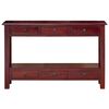 vidaXL Table console Marron 115 x 32 x 75,5 cm Bois de Mahogany Massif