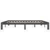 vidaXL Cadre de lit sans matelas bois massif de pin gris 200x200 cm