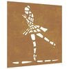 vidaXL Décoration murale jardin 55x55 cm motif de danseuse de ballet